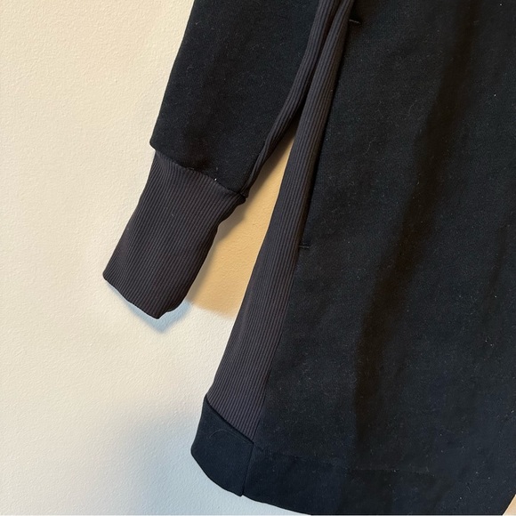 Lululemon Lab Black Yumi Asymmetrical Sweater Wrap New Size 4 - Picture 6 of 13